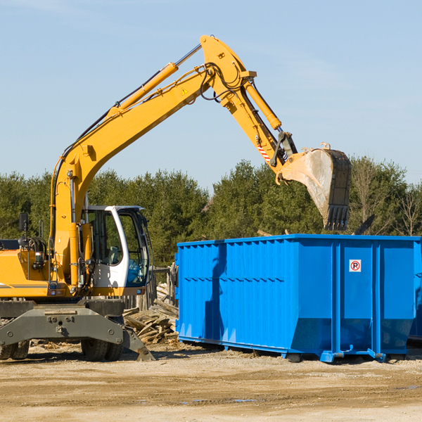 what size residential dumpster rentals are available in Blaine